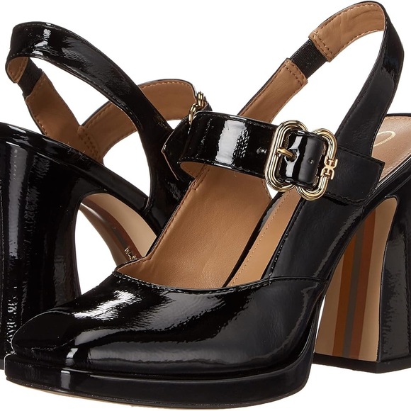 Sam Edelman Shoes - Sam Edelman Women's Black Jildie Slingback Mary Jane Heel Size 8